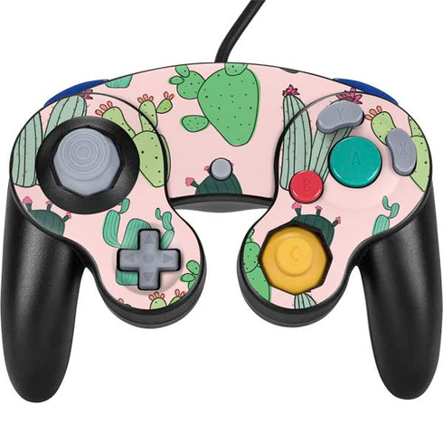 Cactus Print Nintendo GameCube Controller Skin
