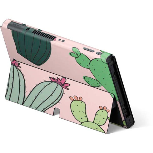 Cactus Print Nintendo Switch OLED (2021) Skin