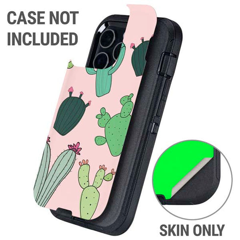 Cactus Print Otterbox Defender iPhone Skin