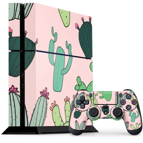 Cactus Print PS4 Console and Controller Bundle Skin