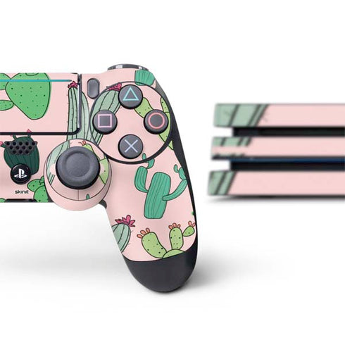 Cactus Print PS4 Pro Bundle Skin