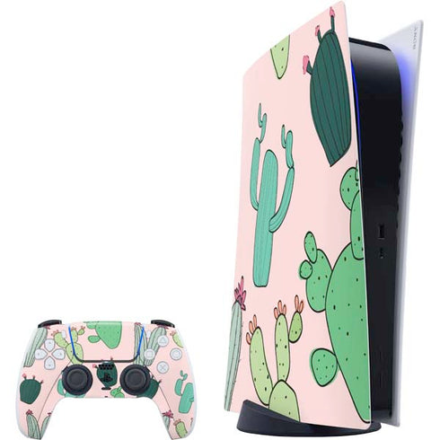 Cactus Print PS5 Digital Edition Bundle Skin