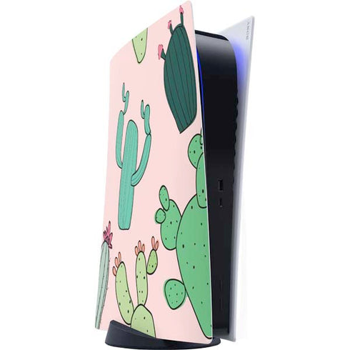 Cactus Print PS5 Digital Edition Console Skin