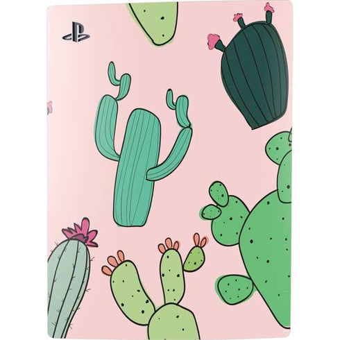 Cactus Print PS5 Digital Edition Console Skin