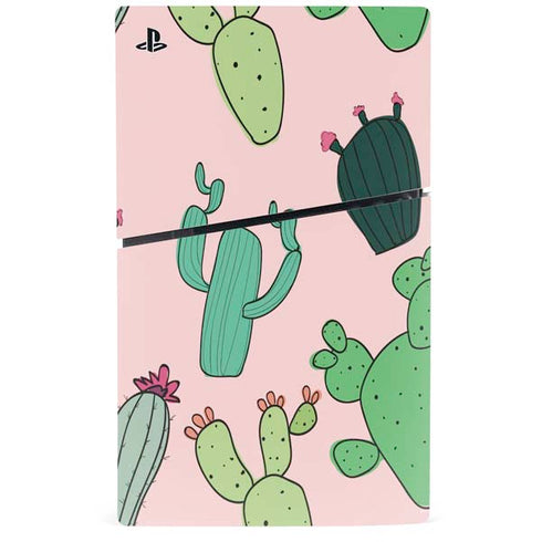 Cactus Print PS5 Slim Disk Console Skin