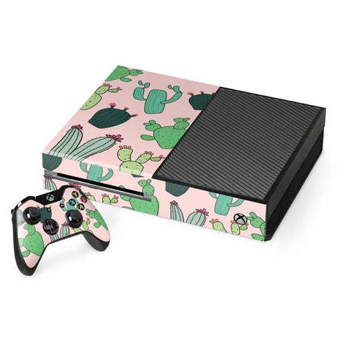 Cactus Print Xbox One Console and Controller Bundle Skin