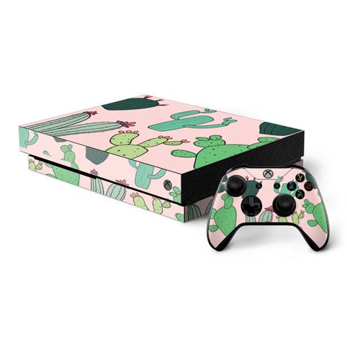 Cactus Print Xbox One X Bundle Skin