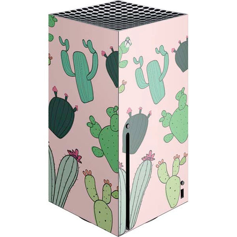 Cactus Print Xbox Series X Console Skin