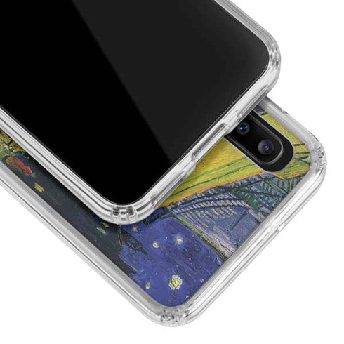 Vincent Van Gogh Cafe Terrace at Night Galaxy A30 Clear Case