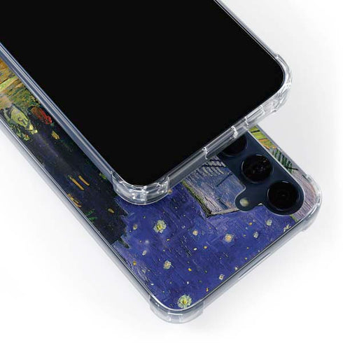 Cafe Terrace at Night by Van Gogh Galaxy S24 Clear Case
