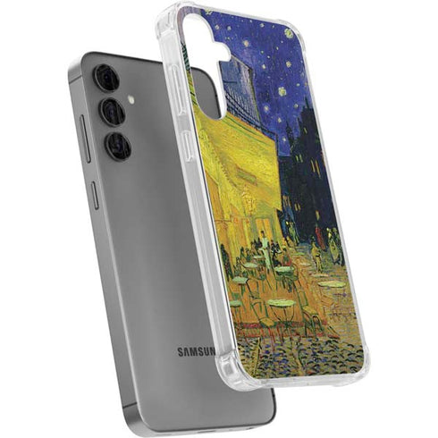 Cafe Terrace at Night by Van Gogh Galaxy S24 Plus Clear Case