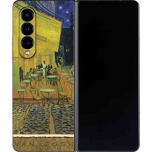 Vincent Van Gogh Cafe Terrace at Night Galaxy Z Fold4 5G Skin