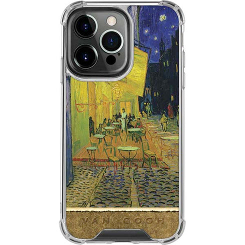 Vincent Van Gogh Cafe Terrace at Night iPhone 14 Pro Clear Case