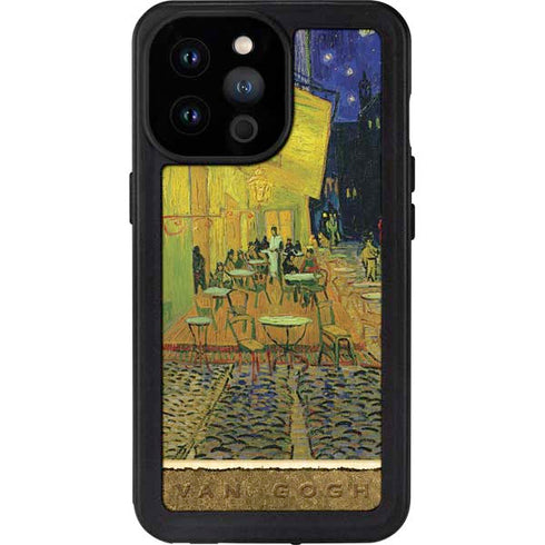 Vincent Van Gogh Cafe Terrace at Night iPhone 14 Pro Max Waterproof Case