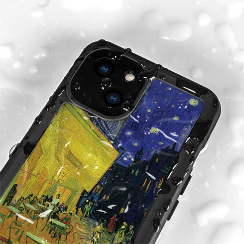 Cafe Terrace at Night by Van Gogh iPhone 15 Waterproof Case