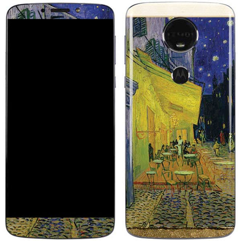 Cafe Terrace at Night by Van Gogh Moto E5 Plus Skin