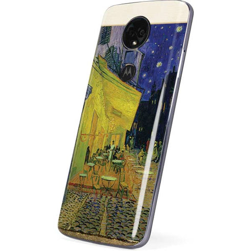 Cafe Terrace at Night by Van Gogh Moto E5 Plus Skin