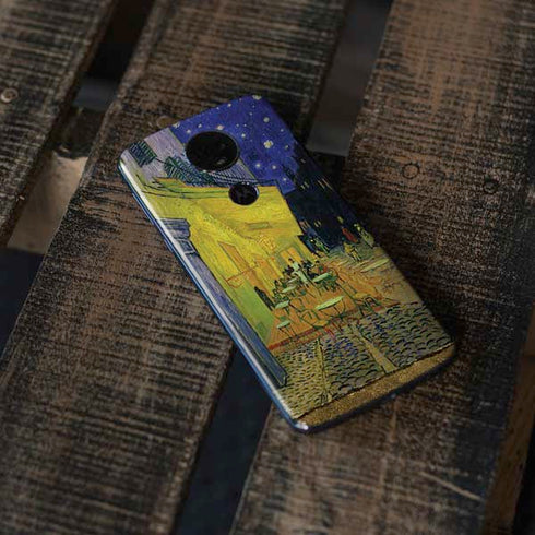 Cafe Terrace at Night by Van Gogh Moto E5 Plus Skin