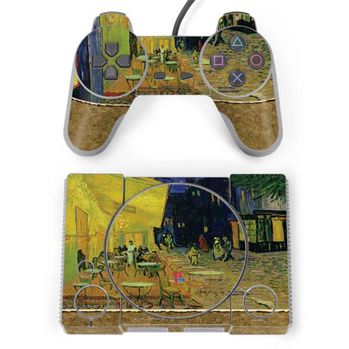 Vincent Van Gogh Cafe Terrace at Night PlayStation Classic Bundle Skin