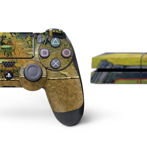 Vincent Van Gogh Cafe Terrace at Night PS4 Console and Controller Bundle Skin