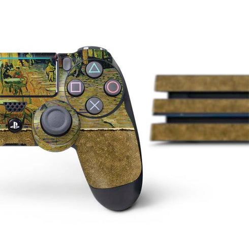 Vincent Van Gogh Cafe Terrace at Night PS4 Pro Bundle Skin