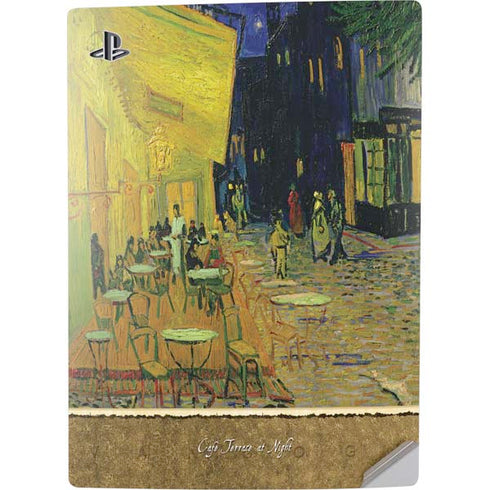 Vincent Van Gogh Cafe Terrace at Night PS5 Digital Edition Console Skin