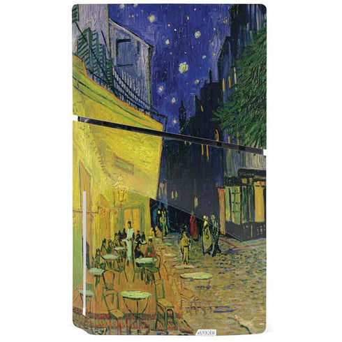 Cafe Terrace at Night by Van Gogh PS5 Slim Disk Bundle Skin