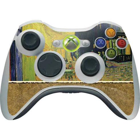 Vincent Van Gogh Cafe Terrace at Night Xbox 360 Wireless Controller Skin