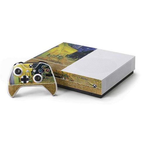 Vincent Van Gogh Cafe Terrace at Night Xbox One S Console and Controller Bundle Skin