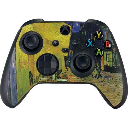 Cafe Terrace at Night by Van Gogh Xbox Series X Controller Skin