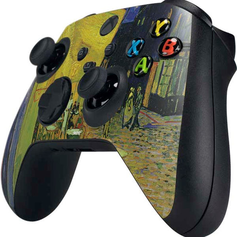 Cafe Terrace at Night by Van Gogh Xbox Series X Controller Skin