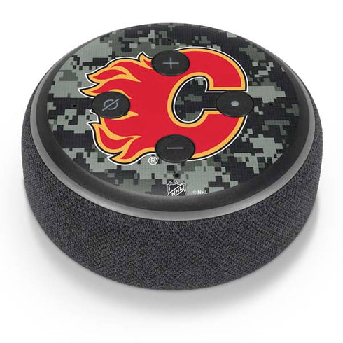 NHL Calgary Flames Camo Amazon Echo Dot Skin