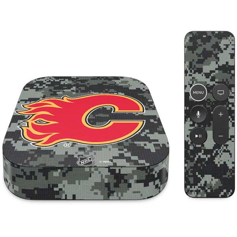 NHL Calgary Flames Camo Apple TV Skin