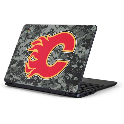 NHL Calgary Flames Camo Samsung Chromebook Skin