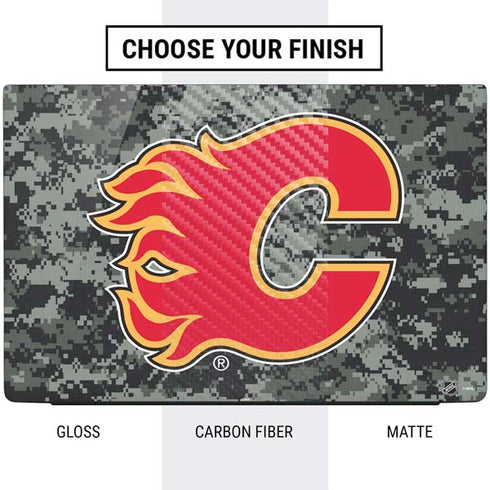 NHL Calgary Flames Camo Dell Vostro Skin