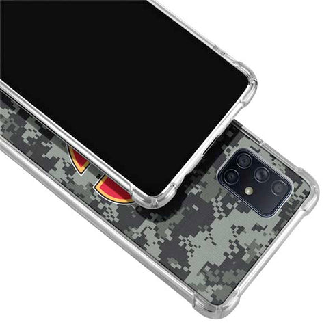 NHL Calgary Flames Camo Galaxy A71 5G Clear Case