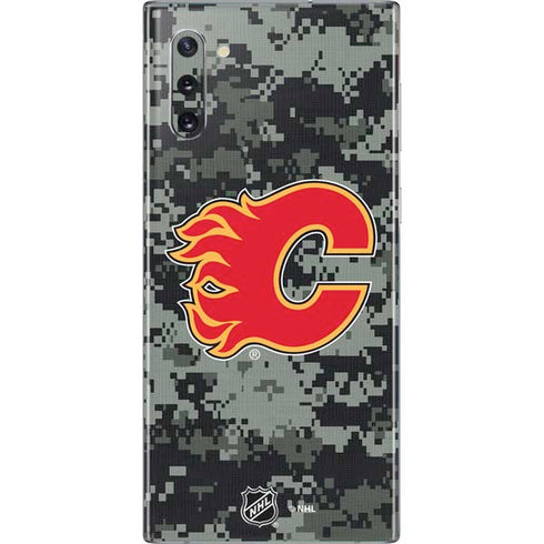 NHL Calgary Flames Camo Galaxy Note 10 Skin