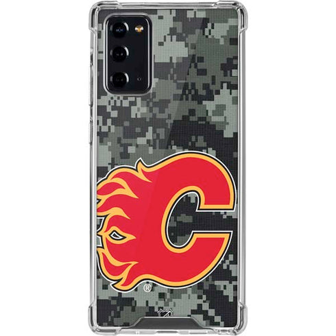 NHL Calgary Flames Camo Galaxy Note20 5G Clear Case