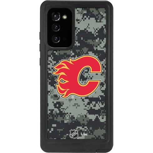 NHL Calgary Flames Camo Galaxy Note20 5G Waterproof Case