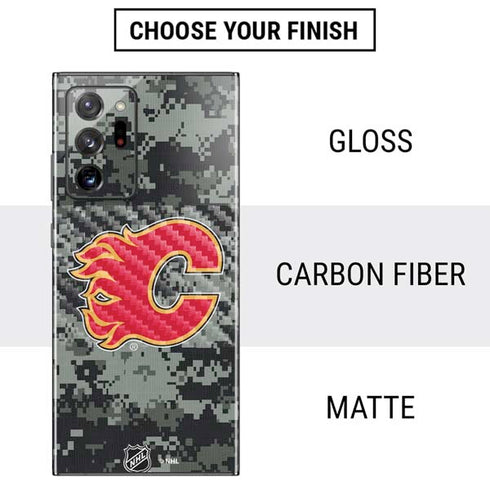 NHL Calgary Flames Camo Galaxy Note20 Ultra 5G Skin