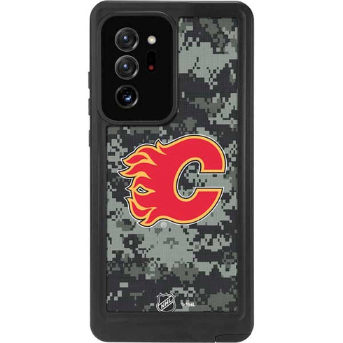 NHL Calgary Flames Camo Galaxy Note20 Ultra 5G Waterproof Case