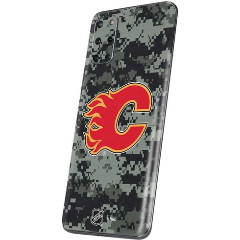 NHL Calgary Flames Camo Galaxy S20 Plus Skin