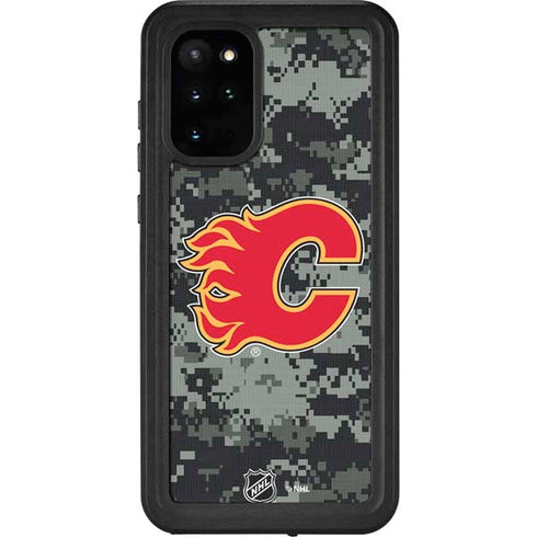NHL Calgary Flames Camo Galaxy S20 Plus Waterproof Case