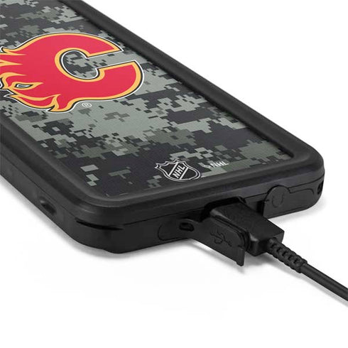 NHL Calgary Flames Camo Galaxy S20 Plus Waterproof Case
