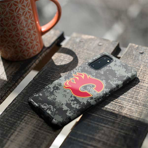 NHL Calgary Flames Camo Galaxy S20 Pro Case
