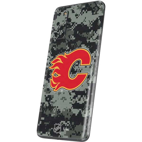 NHL Calgary Flames Camo Galaxy S20 Skin