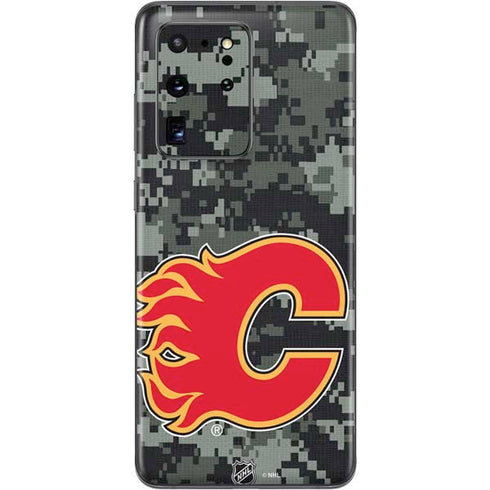 NHL Calgary Flames Camo Galaxy S20 Ultra 5G Skin