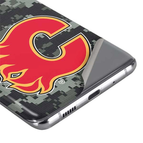 NHL Calgary Flames Camo Galaxy S20 Ultra 5G Skin
