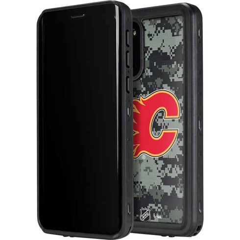 NHL Calgary Flames Camo Galaxy S20 Waterproof Case