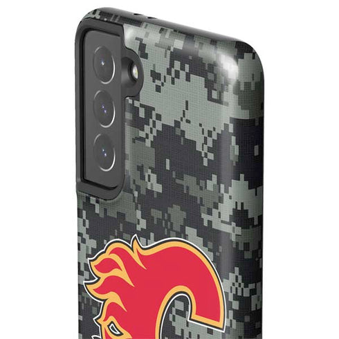 NHL Calgary Flames Camo Galaxy S21 5G Pro Case